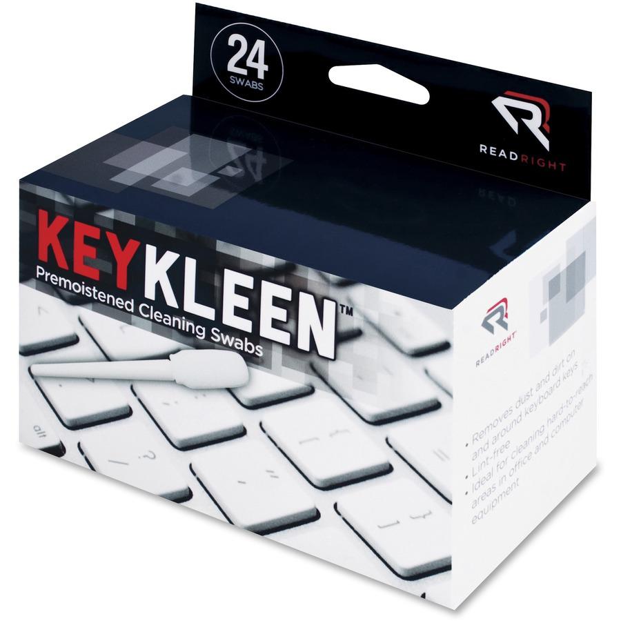 Read Right Pre-Moistened KeyKleen Swabs - Pre-moistened - 24 / Box. Picture 4