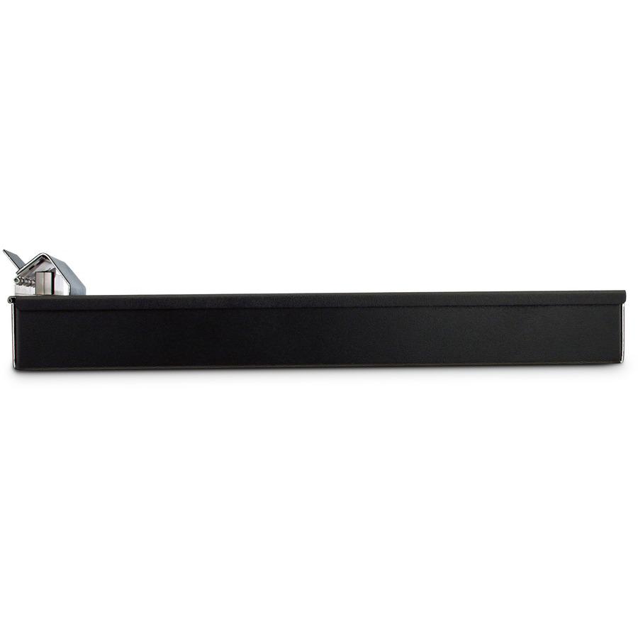 Saunders Aluminum Bottom Opening Form Holder - 1" Clip Capacity - Storage for Stationary - Bottom Opening - 8 1/2" x 12" - Aluminum - Black - 1 Each. Picture 6