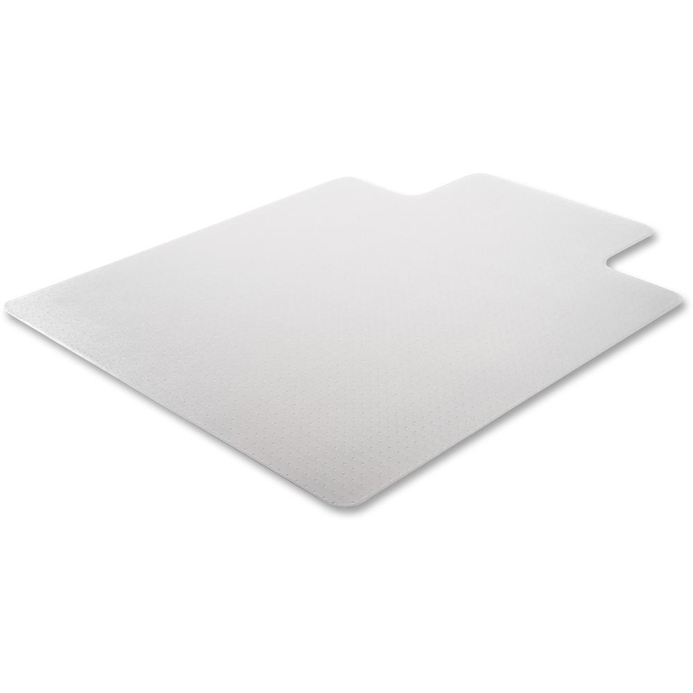Deflecto DuraMat for Carpet - Carpeted Floor - 60" Length x 46" Width - Lip Size 12" Length x 25" Width - Vinyl - Clear - 1Each. Picture 3
