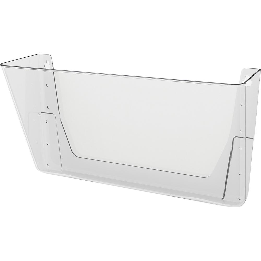 Deflecto EZ Link Stackable DocuPocket - 1 Compartment(s) - 7" Height x 13" Width x 4" Depth - Stackable - Clear - Plastic - 1 Each. Picture 6