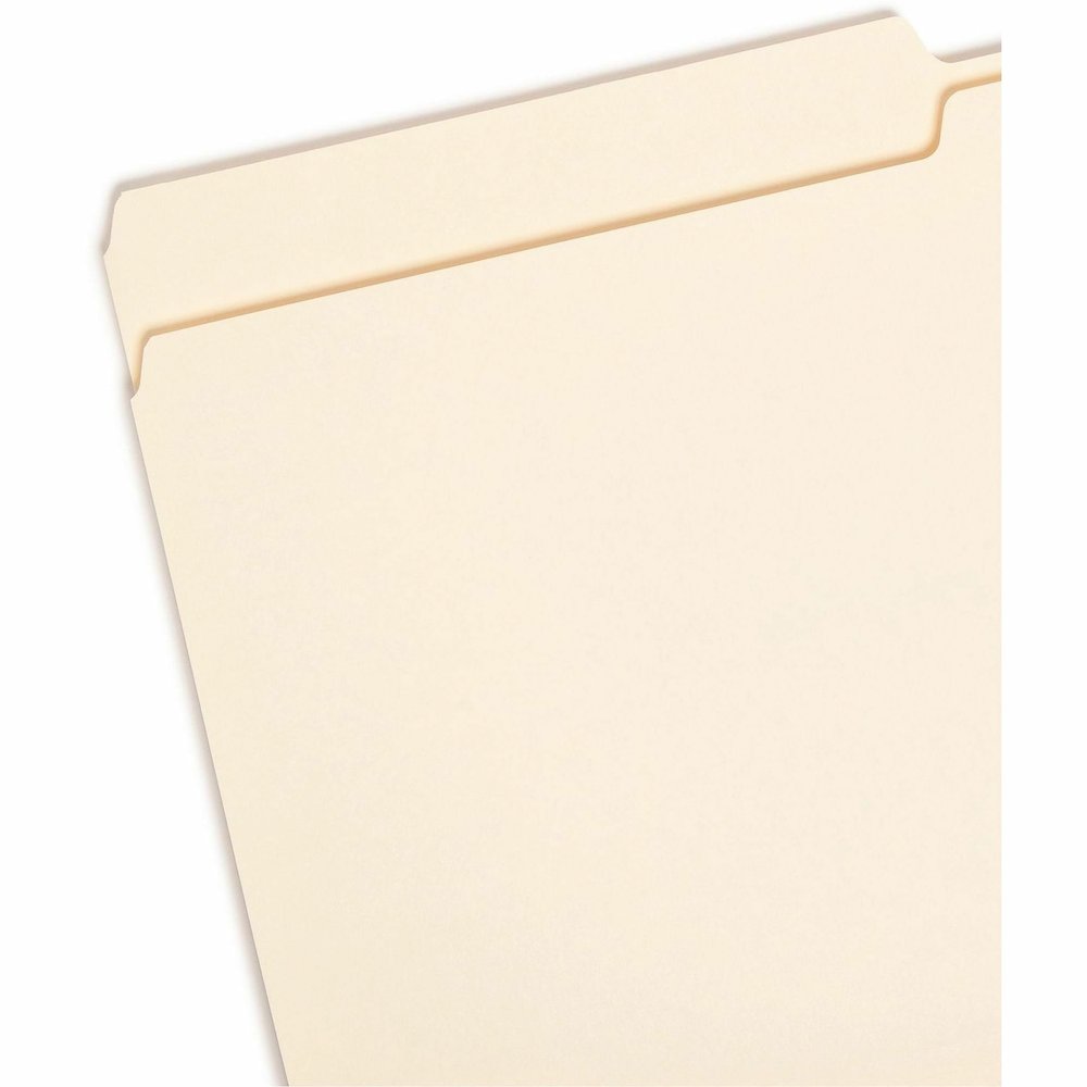 Smead 1/2 Tab Cut Legal Recycled Top Tab File Folder - 8 1/2" x 14" - 3/4" Expansion - Top Tab Location - Assorted Tab Position - 11 pt. - 1 Plys - Manila - 10% Recycled - 100 / Box. Picture 5