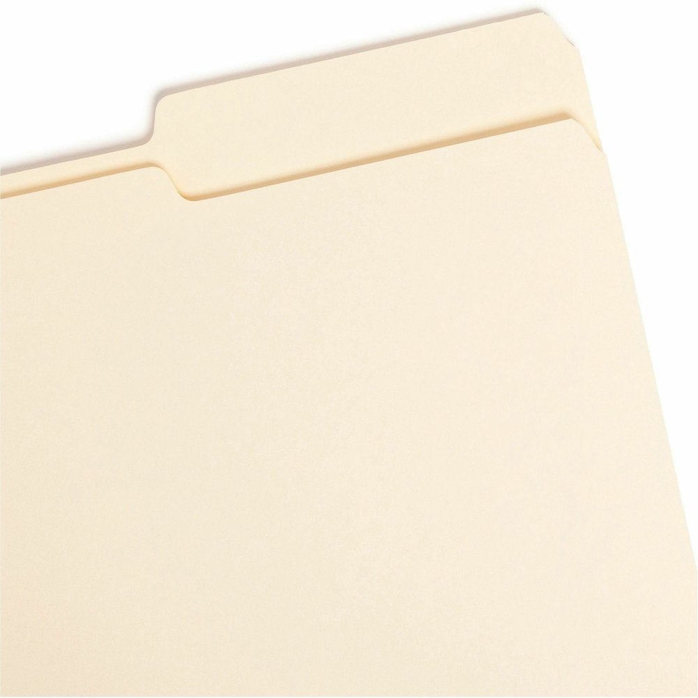 Smead 1/3 Tab Cut Legal Recycled Top Tab File Folder - 8 1/2" x 14" - 3/4" Expansion - Top Tab Location - Third Tab Position - 11 pt. - 1 Plys - Manila - 10% Recycled - 100 / Box. Picture 5