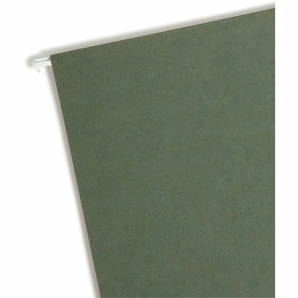 Smead Legal Yes Hanging Folder - 8 1/2" x 14" - 3" Expansion - 11 pt. - Standard Green - Reinforced Base - 10% Recycled - 25 / Box. Picture 5