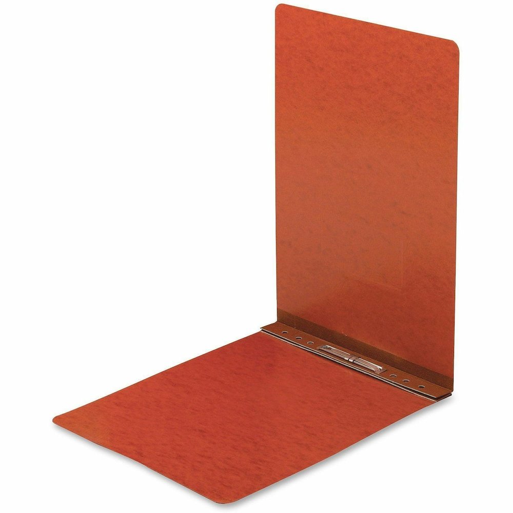 Smead Premium Pressboard Recycled Fastener Folder - 2" Folder Capacity - 8 1/2" x 14" - 2" Expansion - 1 Fastener - 25 pt. - Pressboard - Red - Reinforced Hinge, Heavy Duty, Moisture Resistant, Stain . Picture 5