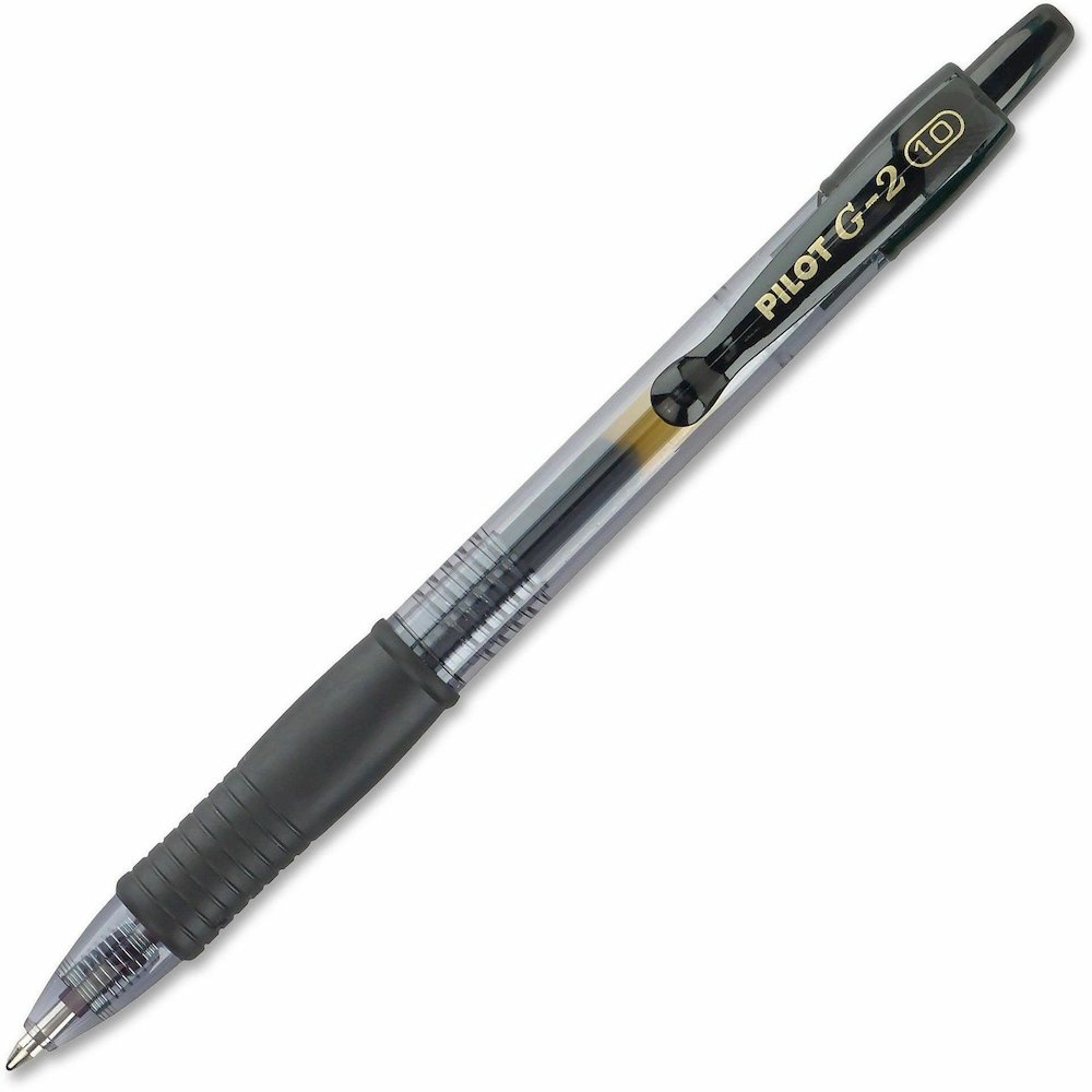 G2 Premium Gel Ink Retractable Pens - Refillable - Retractable - Black Ink - Gel-based - Black Barrel - 1 Dozen. Picture 4
