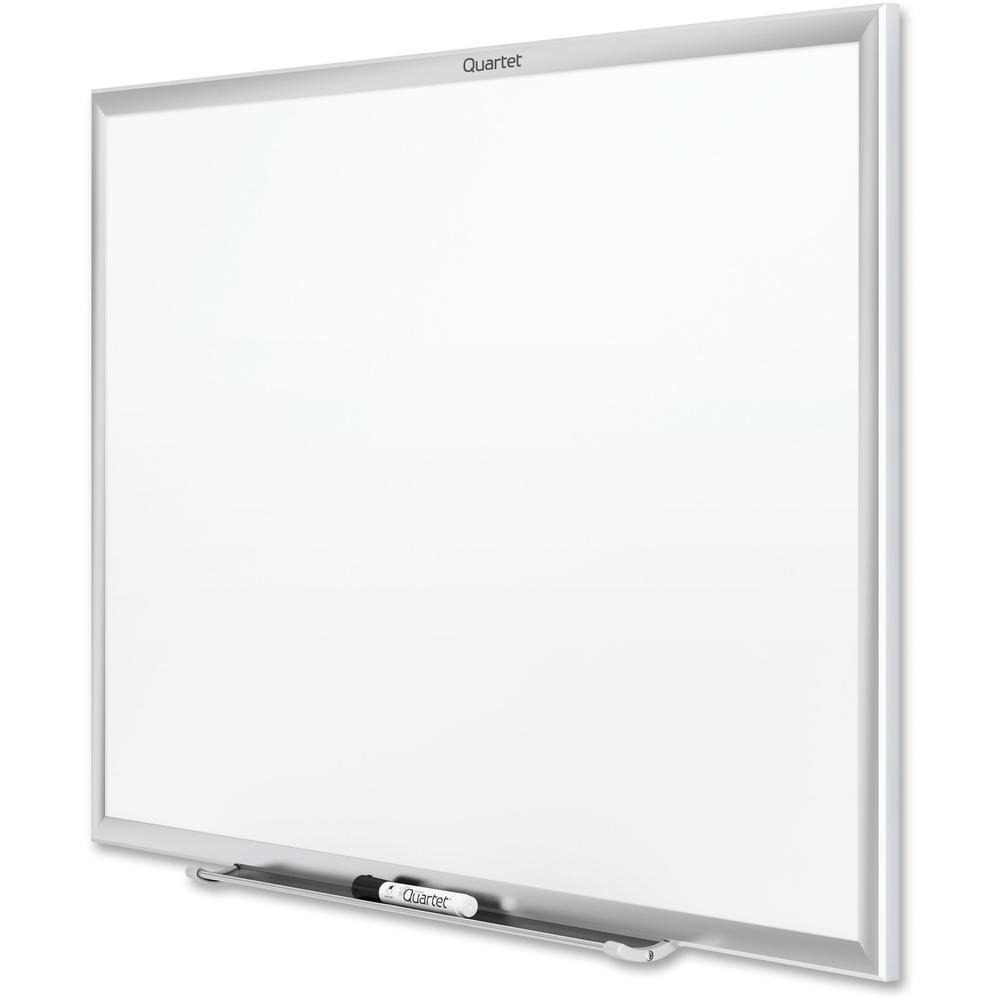 Quartet Classic Whiteboard - 36" (3 ft) Width x 24" (2 ft) Height - White Melamine Surface - Silver Aluminum Frame - Horizontal/Vertical - 1 Each. Picture 4