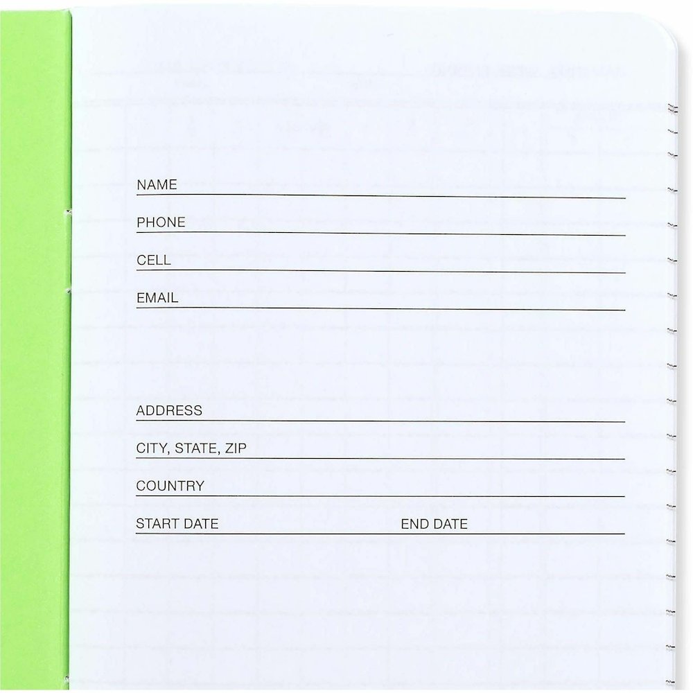 Wilson Jones Foreman's Time Book - Cloth Bound - 4.13" x 6.75" Sheet Size - White Sheet(s) - Green Cover - 1 Each. Picture 3