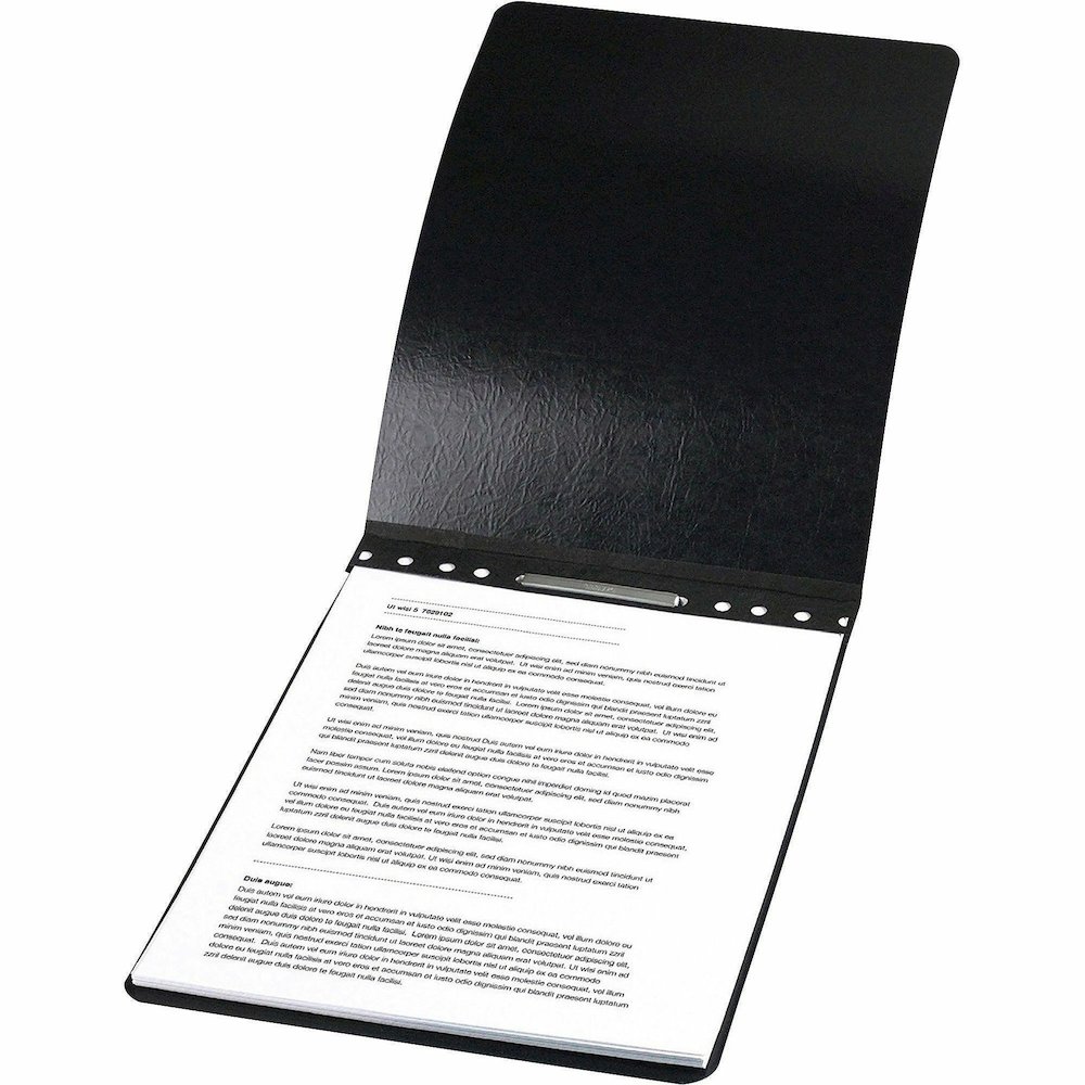 ACCO Presstex Legal Recycled Report Cover - 2" Folder Capacity - 8 1/2" x 14" - 20 pt. - Black - 30% Recycled - 1 Each. Picture 7