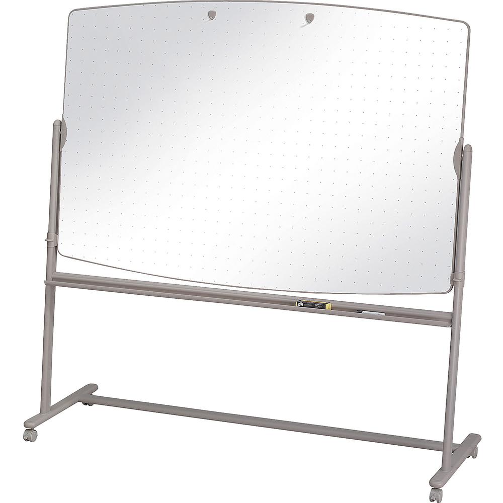 Quartet Large Reversible Total Erase Mobile Easel - 72" (6 ft) Width x 48" (4 ft) Height - White Surface - Neutral Metal Frame - Rectangle - 1 Each. Picture 4