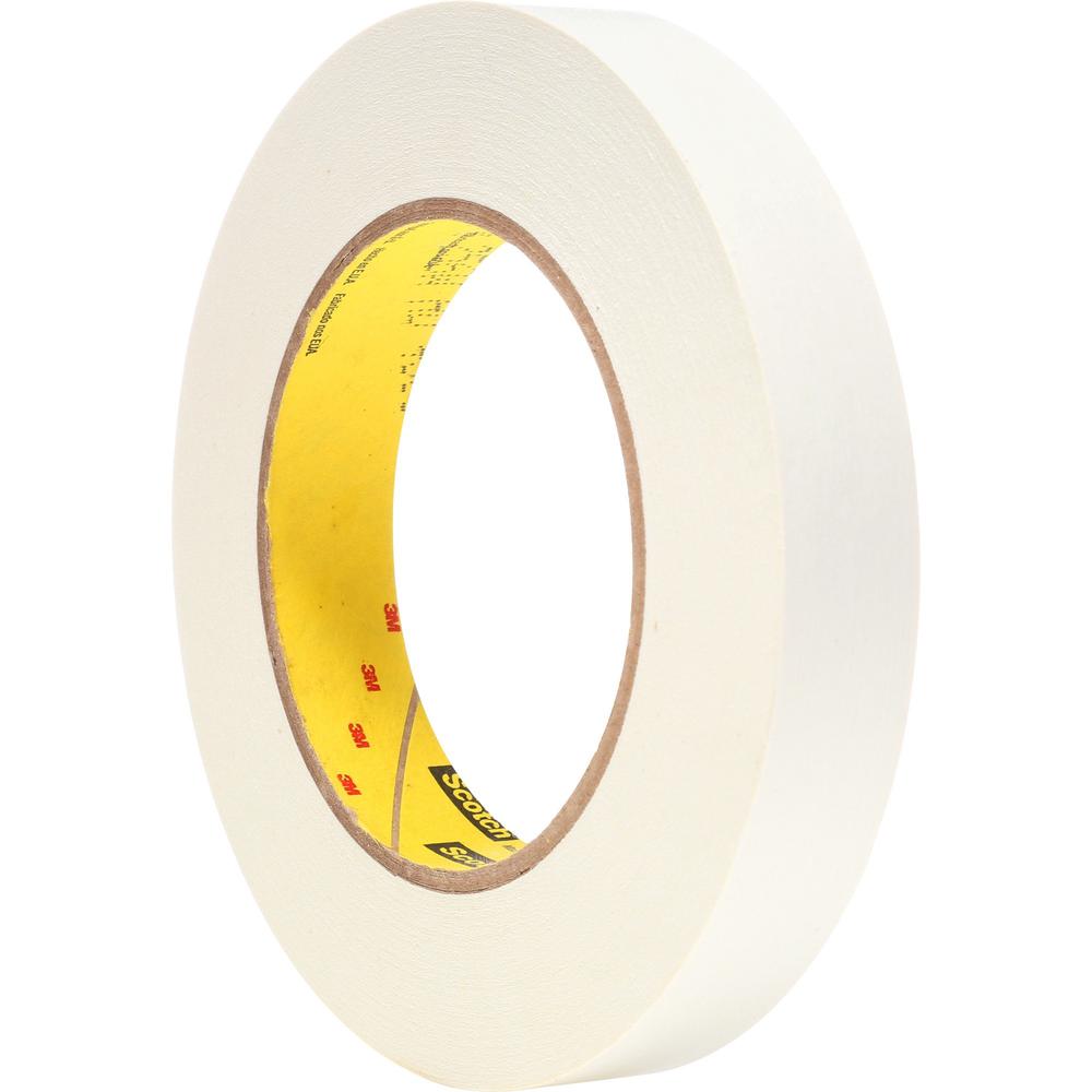 Scotch Flatback Write-On Paper Tape - 20 yd Length x 0.75" Width - 3" Core - Paper - 6.70 mil - Rubber Backing - For Shelf Labeling - 1 / Roll - White. Picture 3