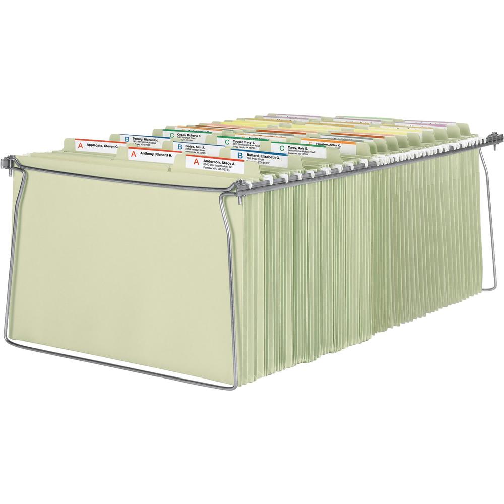 Smead Hanging Folder Frames - Legal - 23"-27" Long - Steel - Gray - 2 / Pack. Picture 9