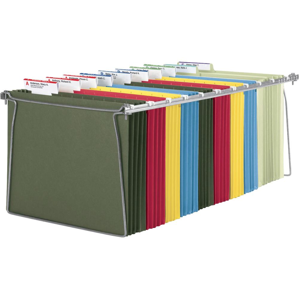 Smead Hanging Folder Frames - Letter - 23"-27" Long - Steel - Gray - 2 / Pack. Picture 8