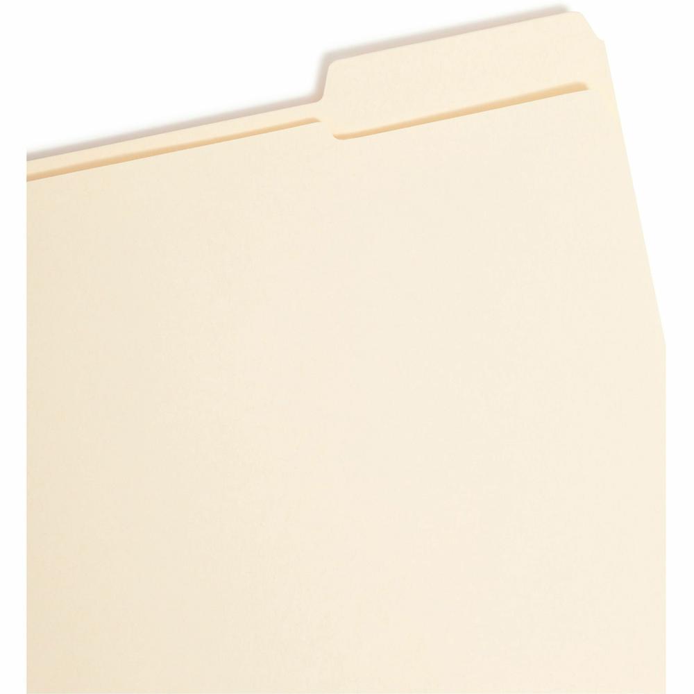 Smead 1/3 Tab Cut Letter Recycled Fastener Folder - 8 1/2" x 11" - 3/4" Expansion - 2 x 2K Fastener(s) - 2" Fastener Capacity for Folder - Top Tab Location - Third Tab Position - Manila - Manila - 10%. Picture 5