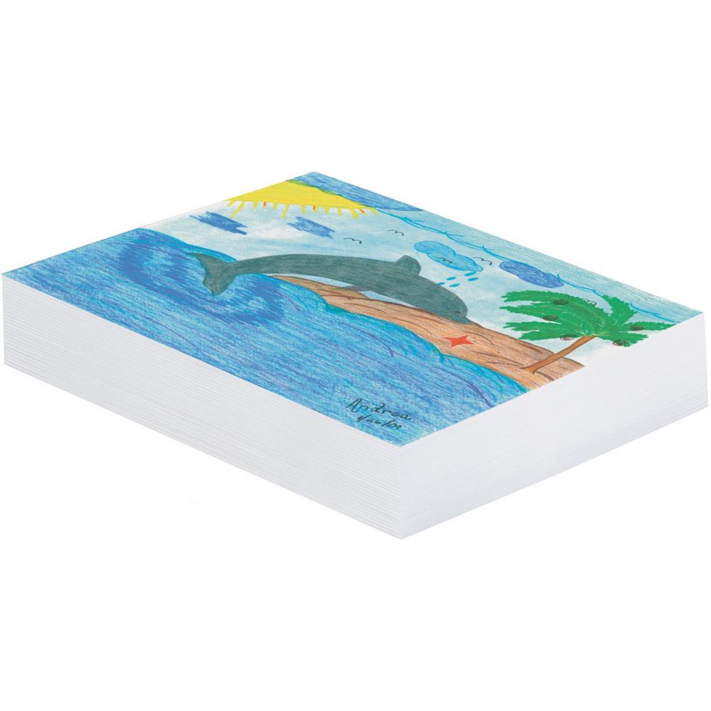 Pacon Newsprint Paper - 500 Sheets - Plain - 12" x 18" - White Paper - Lightweight - 500 / Ream. Picture 2