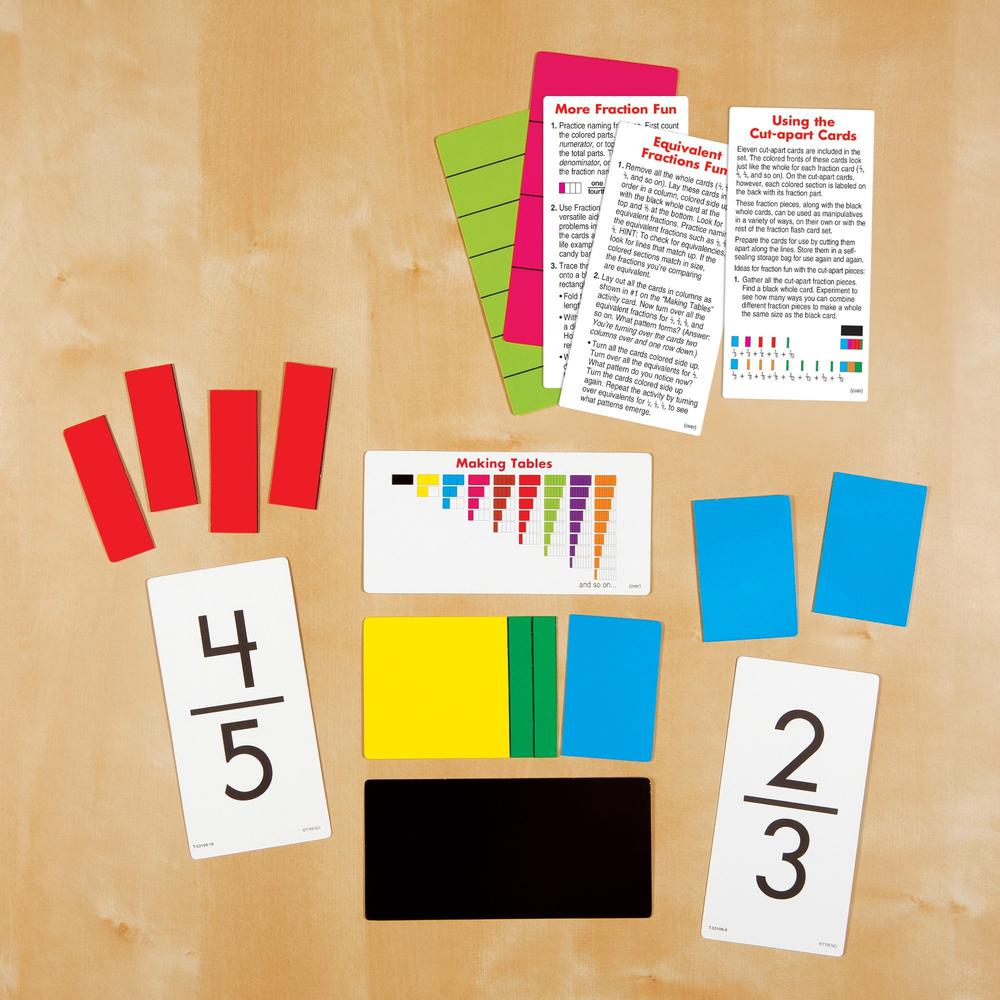 Trend Fraction Fun Flash Cards - Educational - 1 / Box. Picture 10