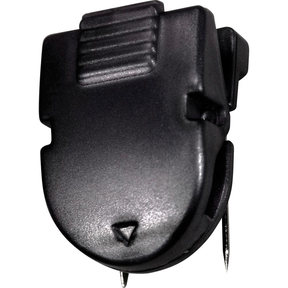 Advantus Panel Wall Clips - 40 Sheet Capacity - for Notes, Memo - 50 / Box - Black - Metal. Picture 4