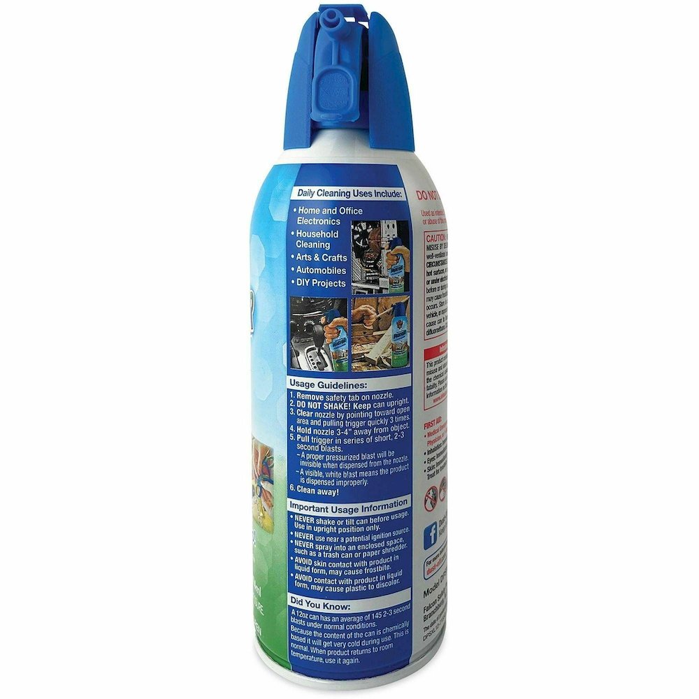 Dust-Off Air Duster - For Computer Equipment, Printer Accessories - 12 fl oz. Picture 4