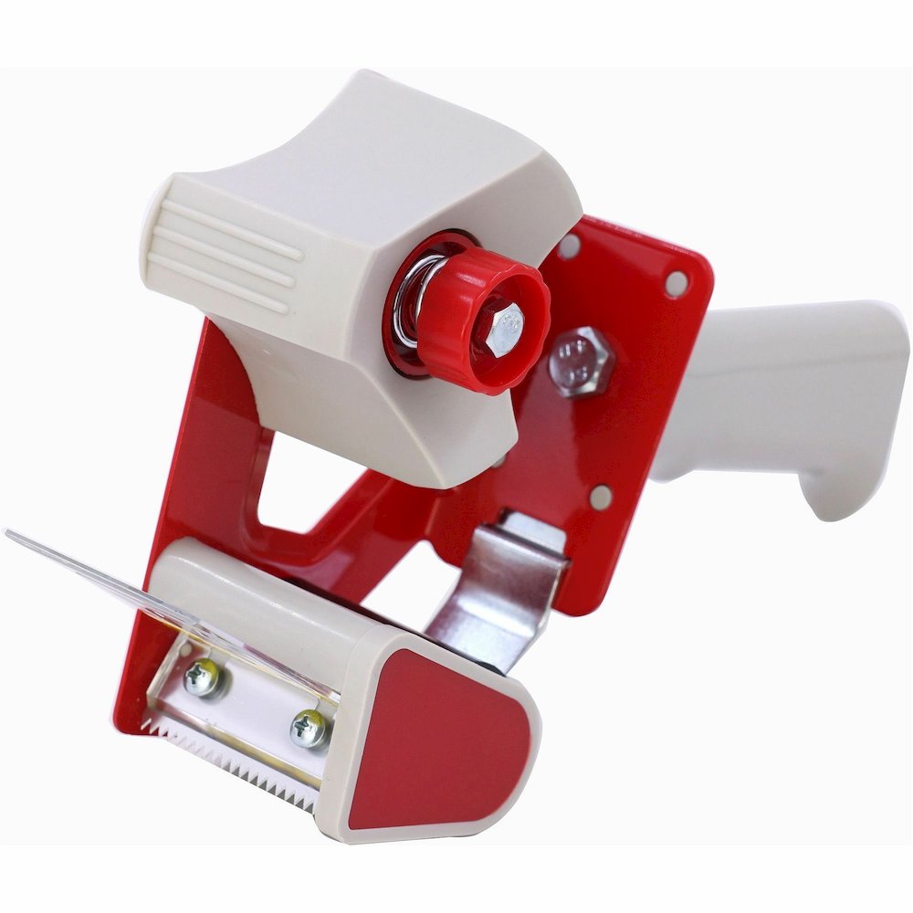Business Source Pistol Grip Tape Dispenser - 3" Core - Adjustable Tension Mechanism - Red - 1 Each. Picture 7