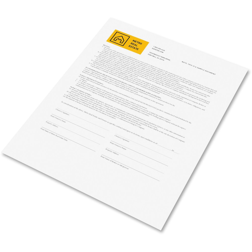 Xerox CFB 20lb Premium Digital Carbonless Paper - Letter - 8 1/2" x 11" - 23 lb Basis Weight - Sustainable Forestry Initiative (SFI) - Carbonless, Pre-punched, Pre-printed, Environmentally Friendly, C. Picture 3