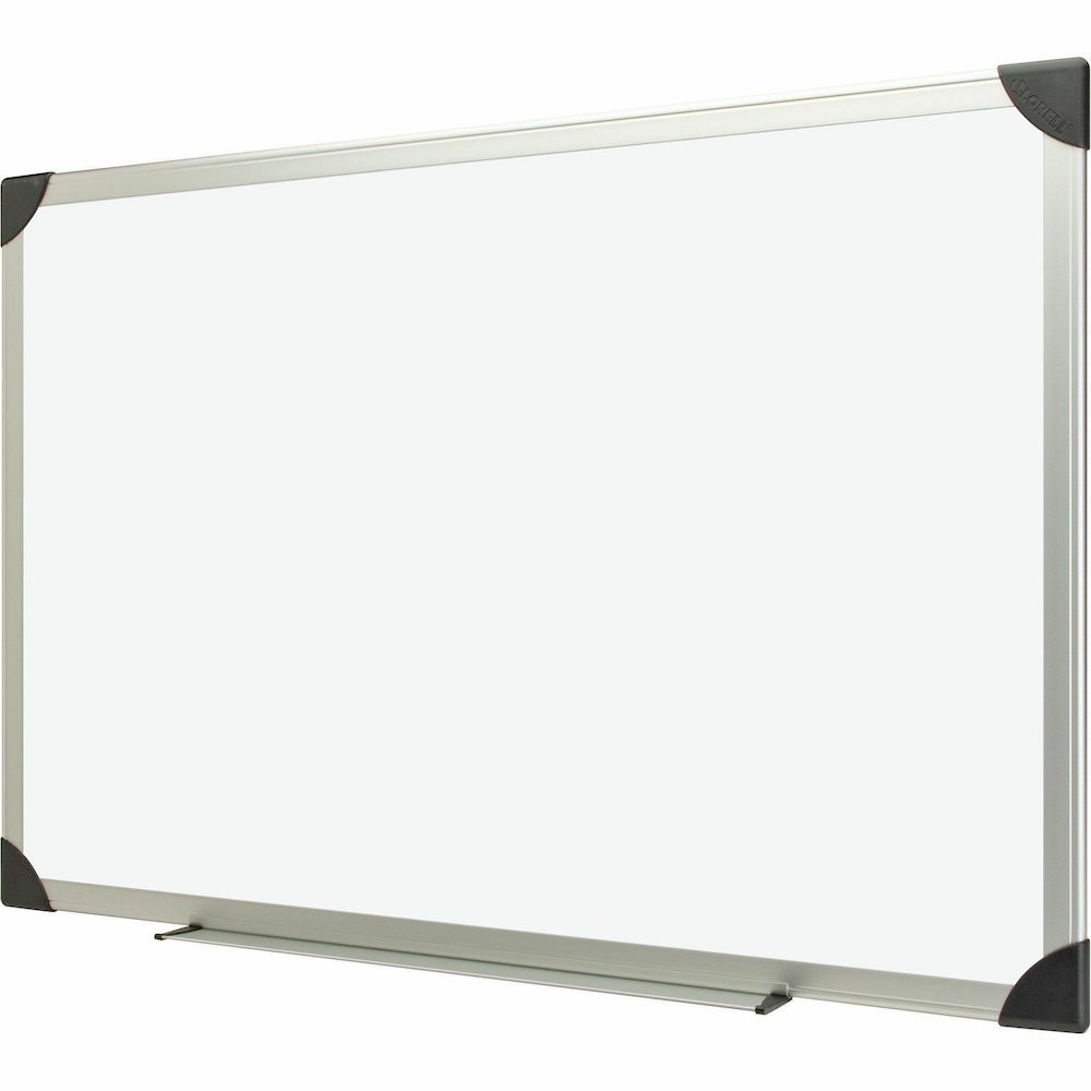 Lorell Dry-erase Board - 24" (2 ft) Width x 18" (1.5 ft) Height - White Styrene Surface - Aluminum Frame - Ghost Resistant, Scratch Resistant - 1 Each. Picture 4