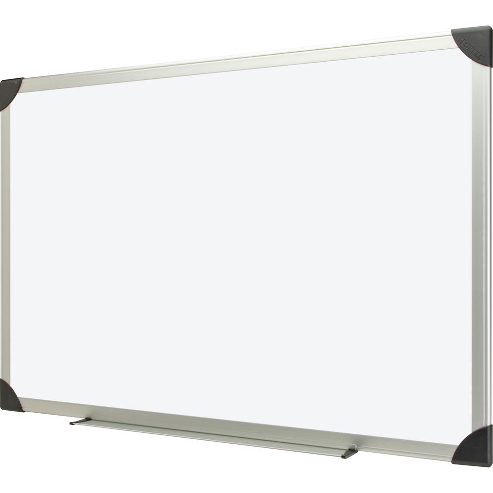 Lorell Dry-erase Board - 96" (8 ft) Width x 48" (4 ft) Height - White Styrene Surface - Aluminum Frame - Ghost Resistant, Scratch Resistant - 1 Each. Picture 5