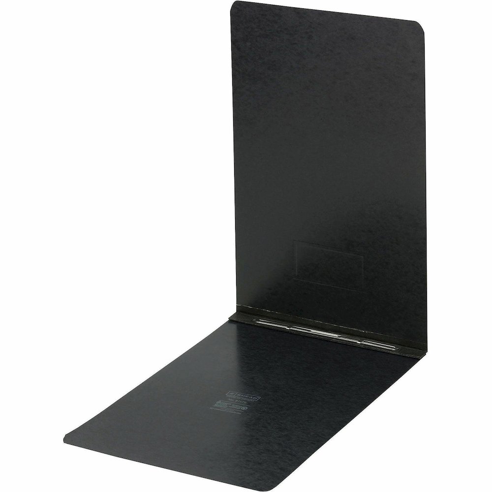 Smead Tabloid Recycled Report Cover - 11" x 17" - 3" Expansion - 1 Fastener - 25 pt. - Pressboard - Black - Metal Compressor, Hinged - 100% Paper Recycled - 1 Each. Picture 7