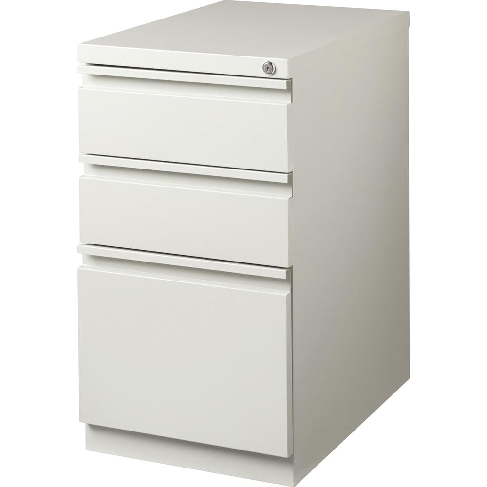 Lorell 23" Box/Box/File Mobile File Cabinet with Full-Width Pull - 15" Width x 22.9" Depth x 27.7" Height - 3 x Drawer(s) for Box, File - Letter - Vertical - Ball-bearing Suspension, Security Lock, Re. Picture 7