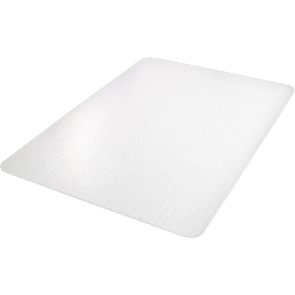 Deflecto EconoMat Chair Mat - Carpeted Floor - 53" Length x 45" Width x 0.063" Thickness - Rectangular - Polycarbonate - Clear - 1Each. Picture 4