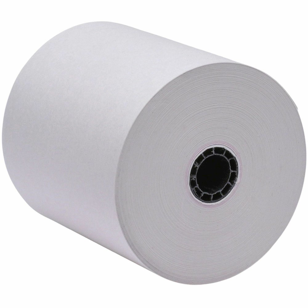 Business Source 1-Ply Pack Adding Machine Rolls - 3" x 165 ft - 13.80 lb Basis Weight - Sustainable Forestry Initiative (SFI) - Lint-free - White - 12 / Pack. Picture 4