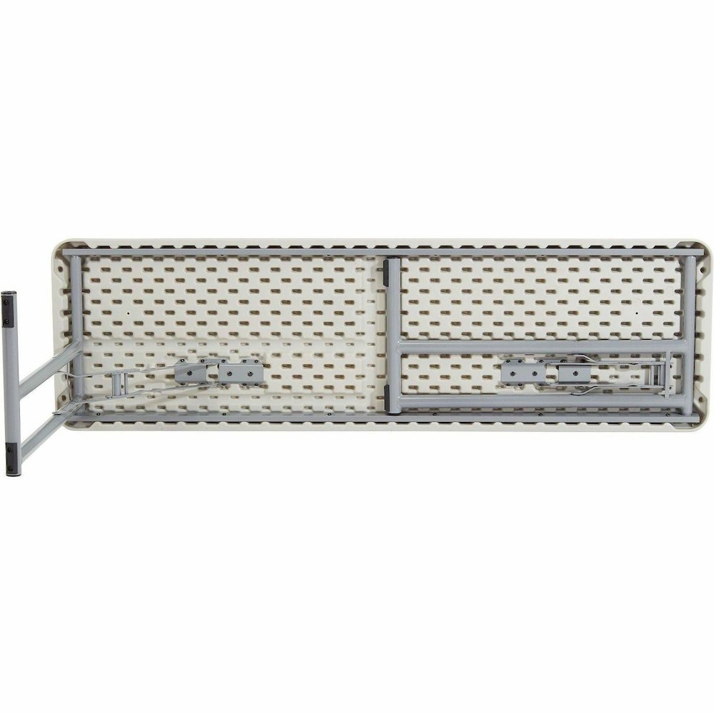 National Public Seating BT1800 Series Seminar Folding Tables - Speckled Gray, Textured Top - Gray Cantilever, Textured, Powder Coated Base - 700 lb Capacity - 60" Table Top Length x 18" Table Top Widt. Picture 6