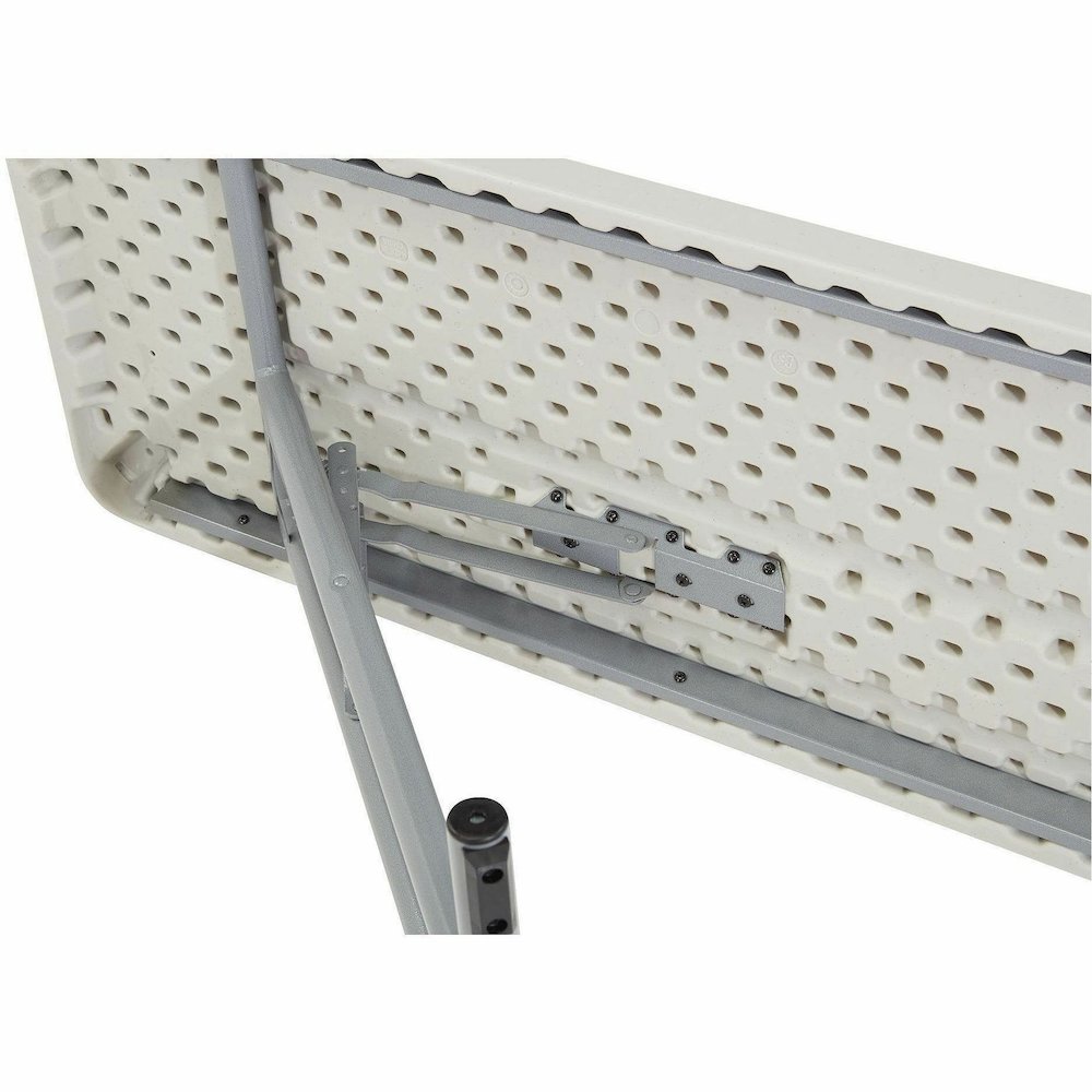 National Public Seating BT1800 Series Seminar Folding Tables - Speckled Gray, Textured Top - Gray Cantilever, Textured, Powder Coated Base - 700 lb Capacity - 72" Table Top Length x 18" Table Top Widt. Picture 5