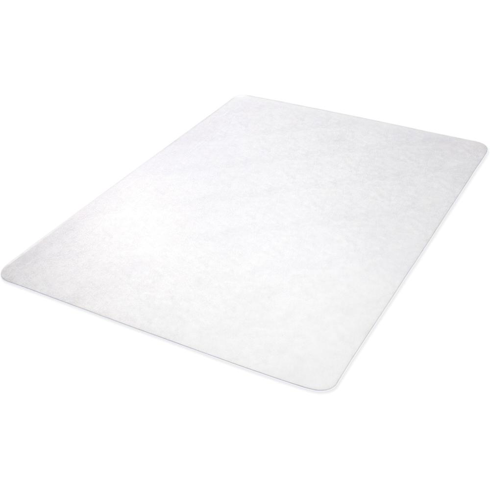 Lorell Nonstudded Chairmat - Tile Floor, Vinyl Floor, Hardwood Floor - 60" Length x 46" Width x 0.060" Thickness - Rectangular - Vinyl - Clear - 1Each. Picture 2