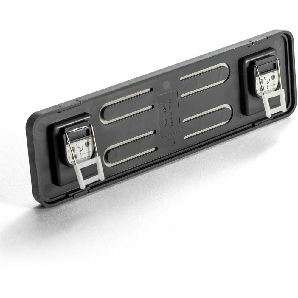 Lorell Recycled Cubicle Nameplate - 1 Each - 0.9" Width x 2.7" Height - Wall - Plastic - Black. Picture 3