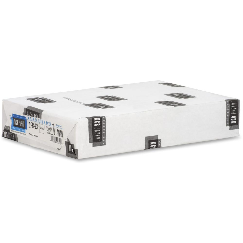 NCR Paper Xero/Form II Carbonless Uncollated Paper - White - Letter - 8 1/2" x 11" - Smooth - White - 1 Pack. Picture 6