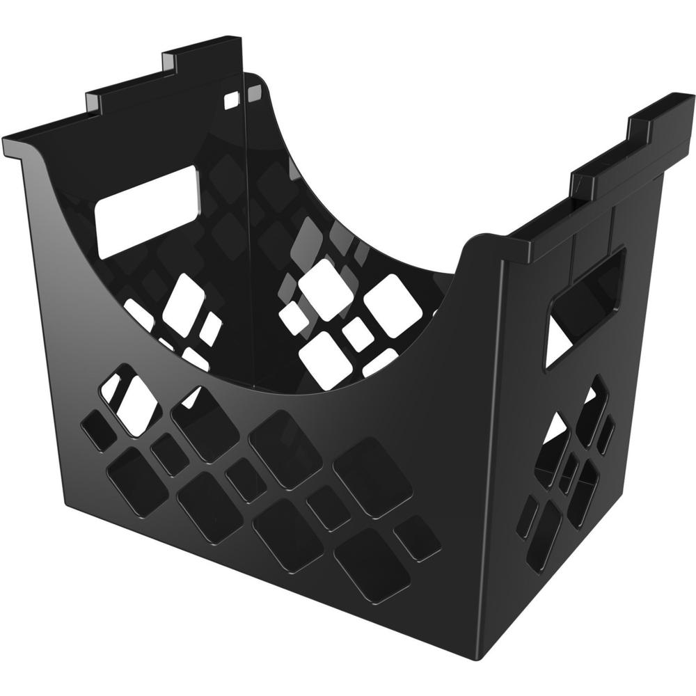 Deflecto Sustainable Office Desktop Hanging File Holder - 9.6" Height x 13.3" Width x 8.5" DepthDesktop - Sturdy - 30% Recycled - Black - 1 Each. Picture 4