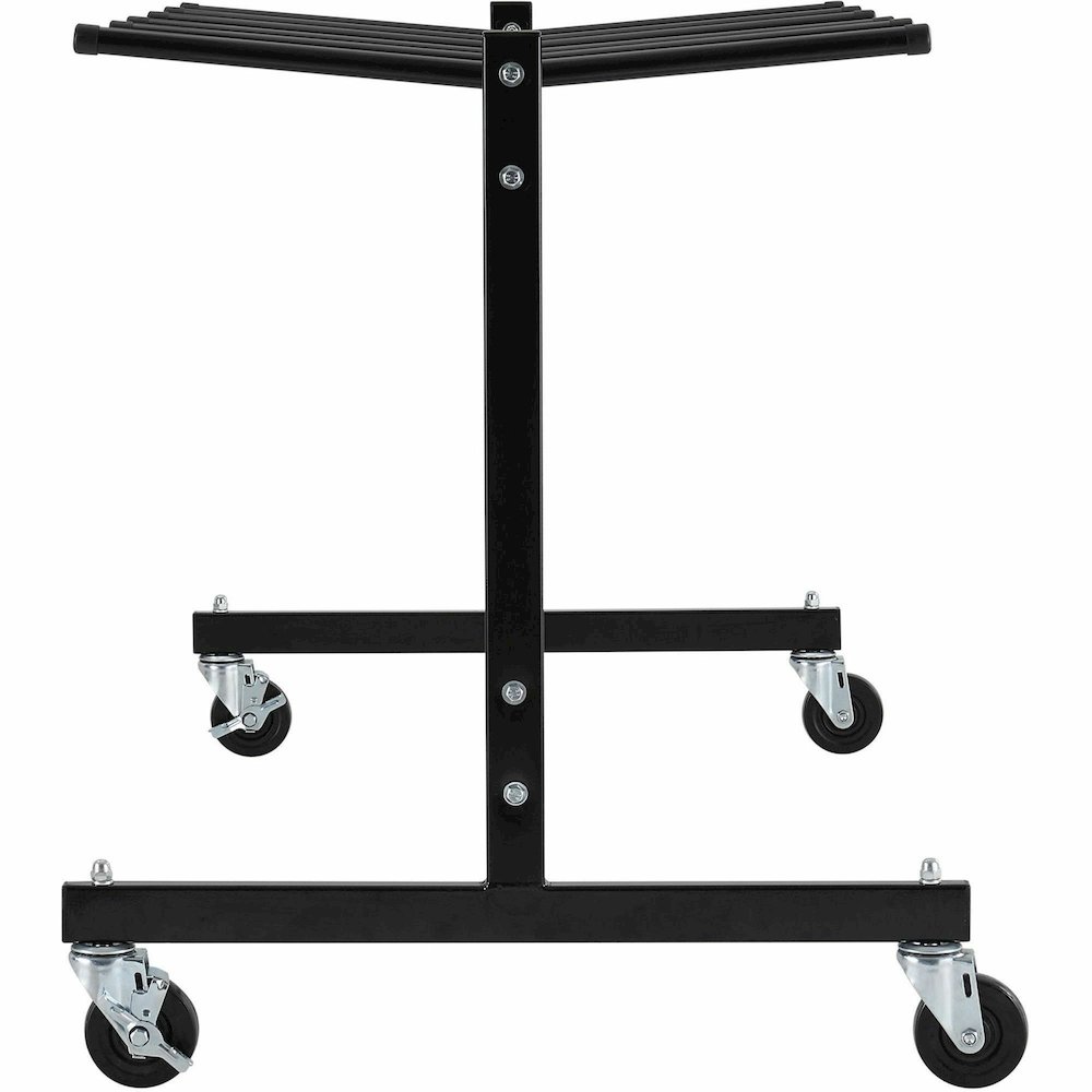 Lorell Folding Chair Dolly - 68" Width x 30.75" Depth x 35.75" Height - Black Steel Frame - Black - For 42 Devices - 1 Each. Picture 5