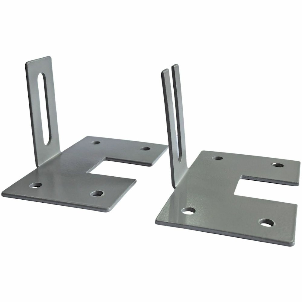 Lorell Panel System Wall Brackets - 2.50" Width x 3.75" Depth x 2.50" Height - Aluminum - Aluminum - 1 Set. Picture 4