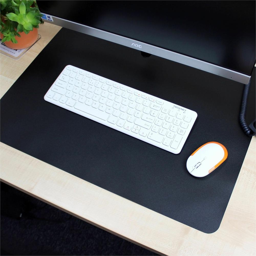 Lorell Desk Pad - Rectangular - 36" Width x 20" Depth - Black. Picture 7