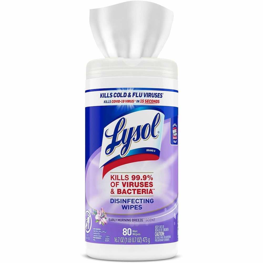 Lysol Early Morning Breeze Disinfecting Wipes - For Multipurpose, Multi Surface - Wipe - Early Morning Breeze Scent - Recommended For: Virus Remover, Bacteria Remover - Disinfectant, Pre-moistened, An. Picture 6