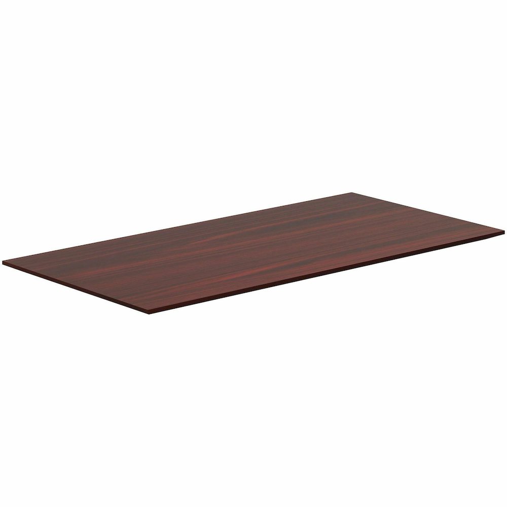Lorell Relevance Series Tabletop - Laminated, Mahogany Rectangle Top - 48" Table Top Width x 24" Table Top Depth x 1" Table Top Thickness - 47.63" Width x 23.63" Depth - Conferencing - Assembly Requir. Picture 6