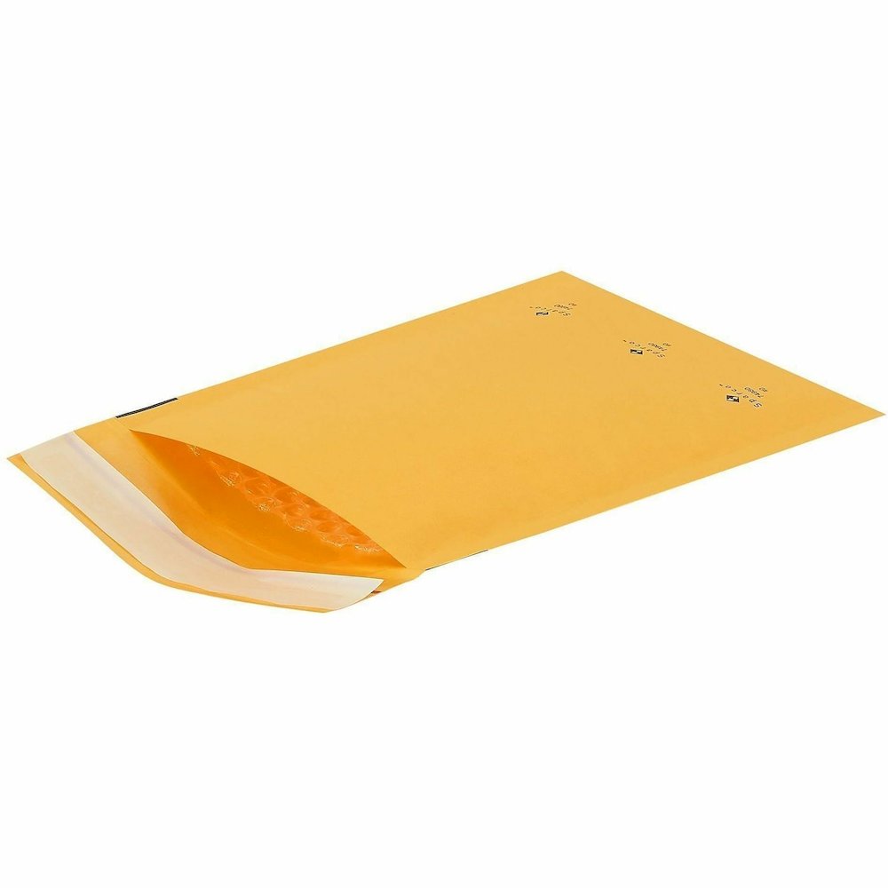 Sparco Size 0 Bubble Cushioned Mailers - Bubble - #0 - 6" Width x 10" Length - Self-sealing - Kraft - Kraft - 200 / Carton. Picture 4