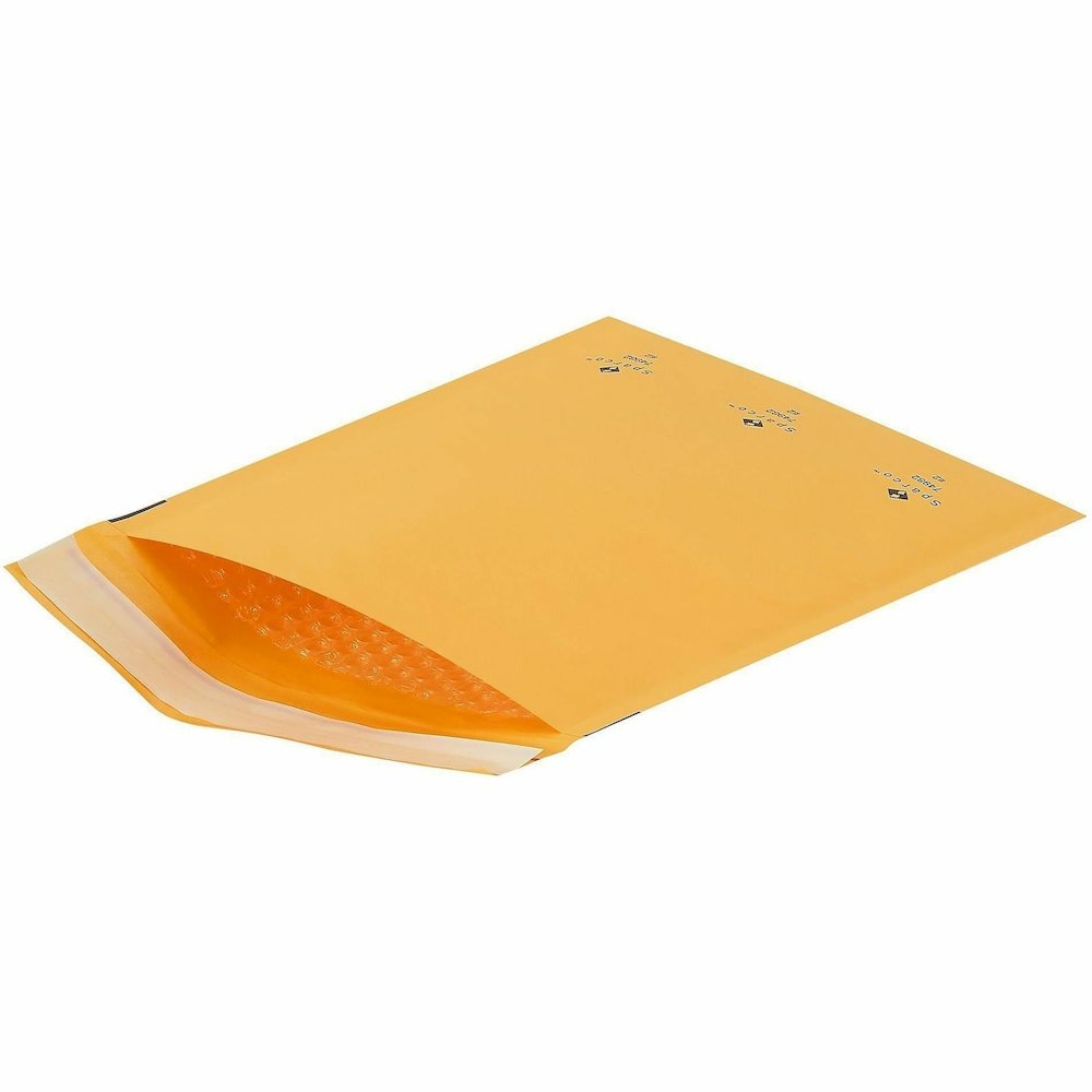 Sparco Size 2 Bubble Cushioned Mailers - Bubble - #2 - 8 1/2" Width x 12" Length - Self-sealing - Kraft - Kraft - 100 / Carton. Picture 4