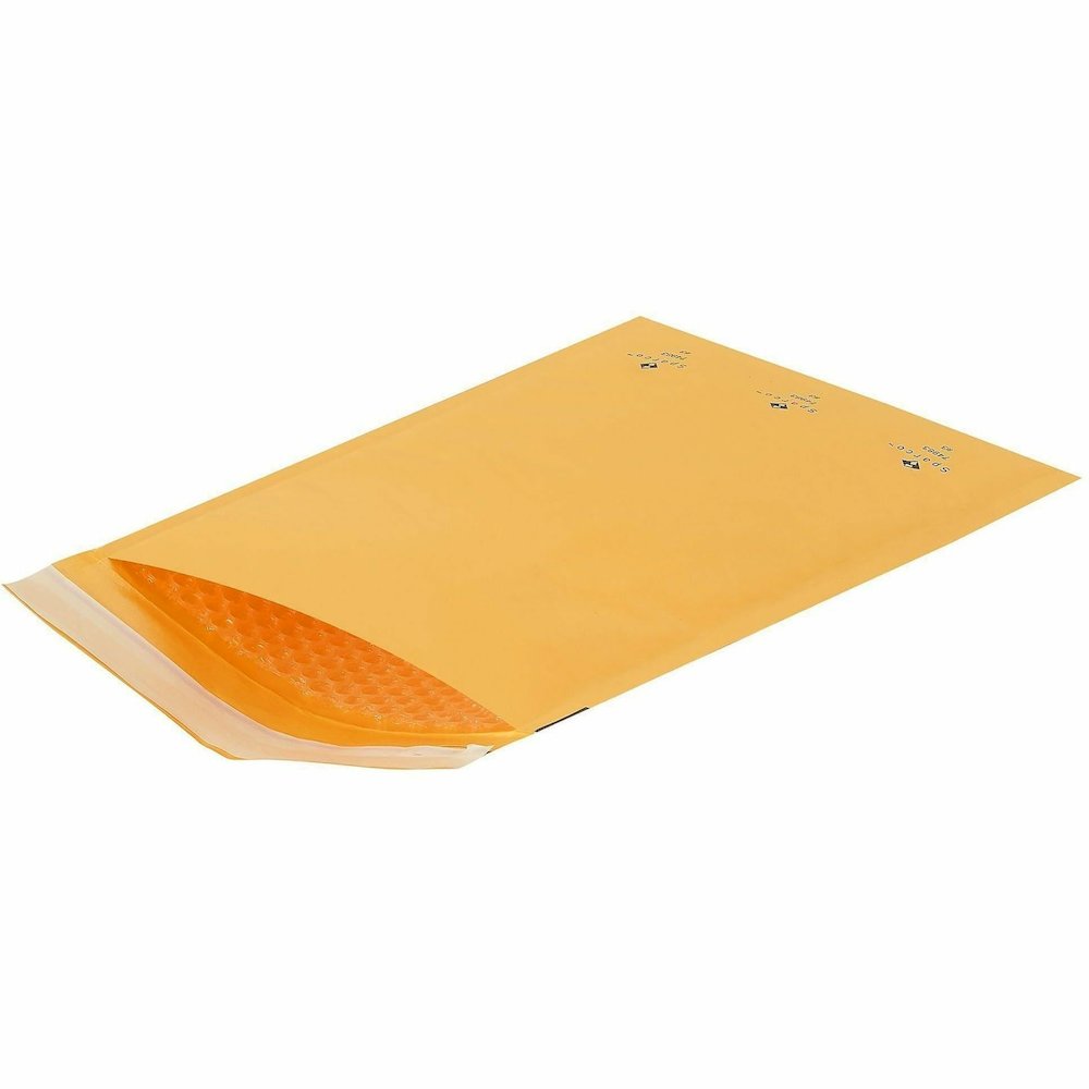 Sparco Size 3 Bubble Cushioned Mailers - Bubble - #3 - 8 1/2" Width x 14 1/2" Length - Self-sealing - Kraft - Kraft - 100 / Carton. Picture 4