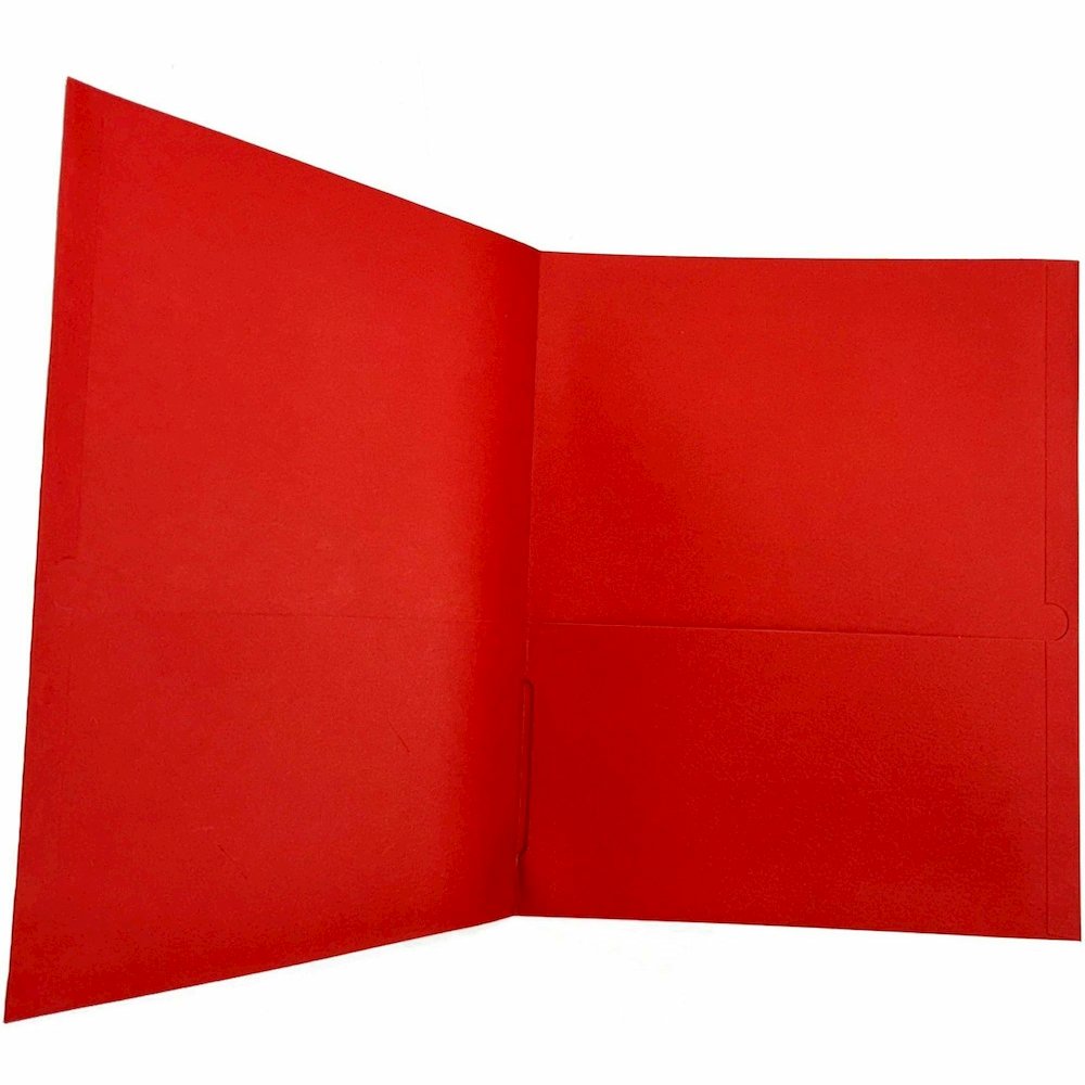 Sparco Letter Pocket Folder - 8 1/2" x 11" - 2 Internal Pocket - Red - 1 Box. Picture 5