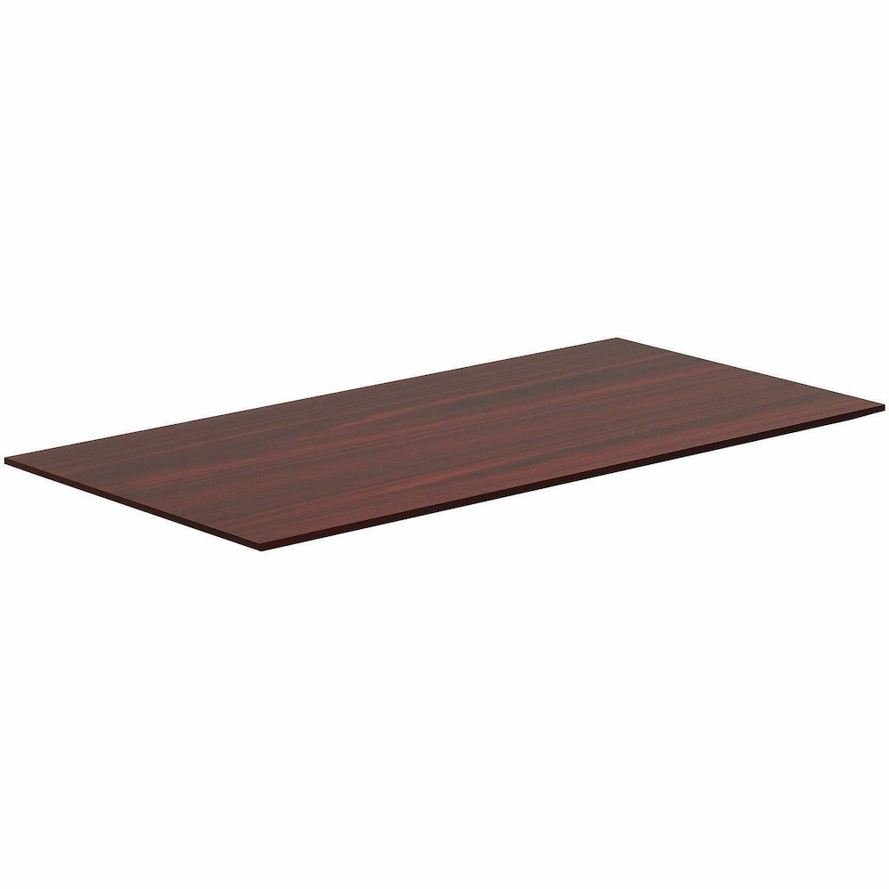 Lorell Relevance Series Tabletop - Rectangle Top - Contemporary Style - Height Adjustable - 72" Table Top Width x 30" Table Top Depth x 1" Table Top Thickness - Conferencing - Assembly Required - Maho. Picture 6