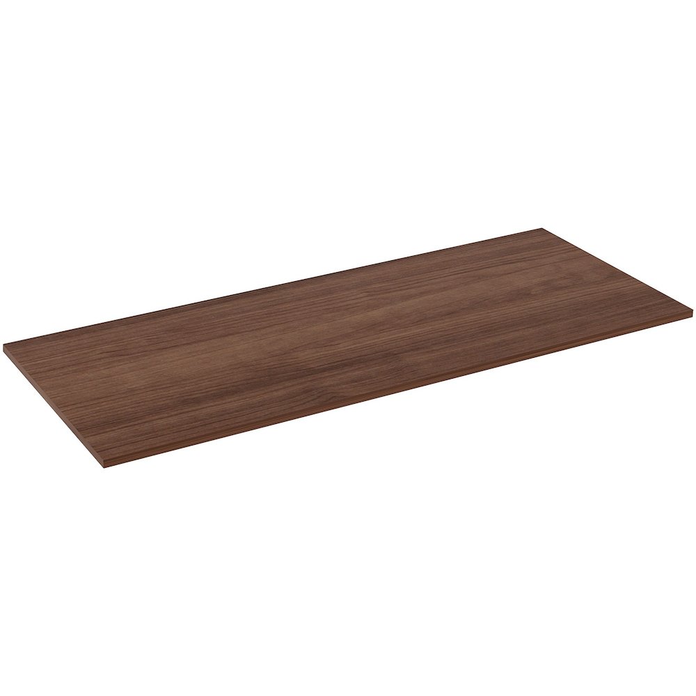 Lorell Relevance Series Tabletop - Walnut Rectangle, Laminated Top - Adjustable Height - 72" Table Top Width x 30" Table Top Depth x 1" Table Top Thickness - Assembly Required - 1 Each. Picture 6
