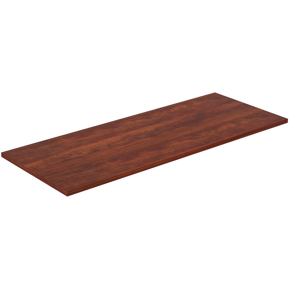 Lorell Training Tabletop - Cherry Rectangle, Laminated Top - Adjustable Height - 60" Table Top Width x 24" Table Top Depth x 1" Table Top Thickness - Assembly Required - 1 Each. Picture 4