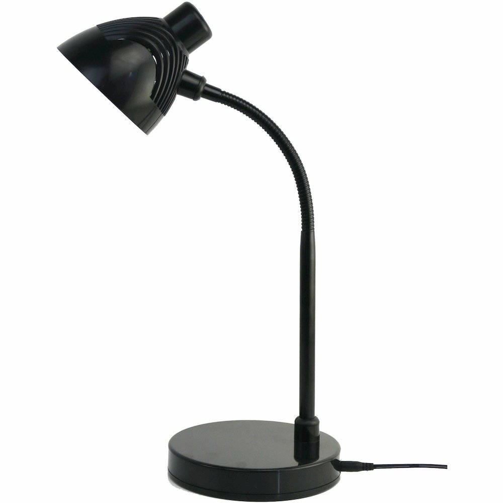 Lorell LED Desk Lamp - LED - 220 lm Lumens - Black - Desk Mountable - for Desk, Table. Picture 4