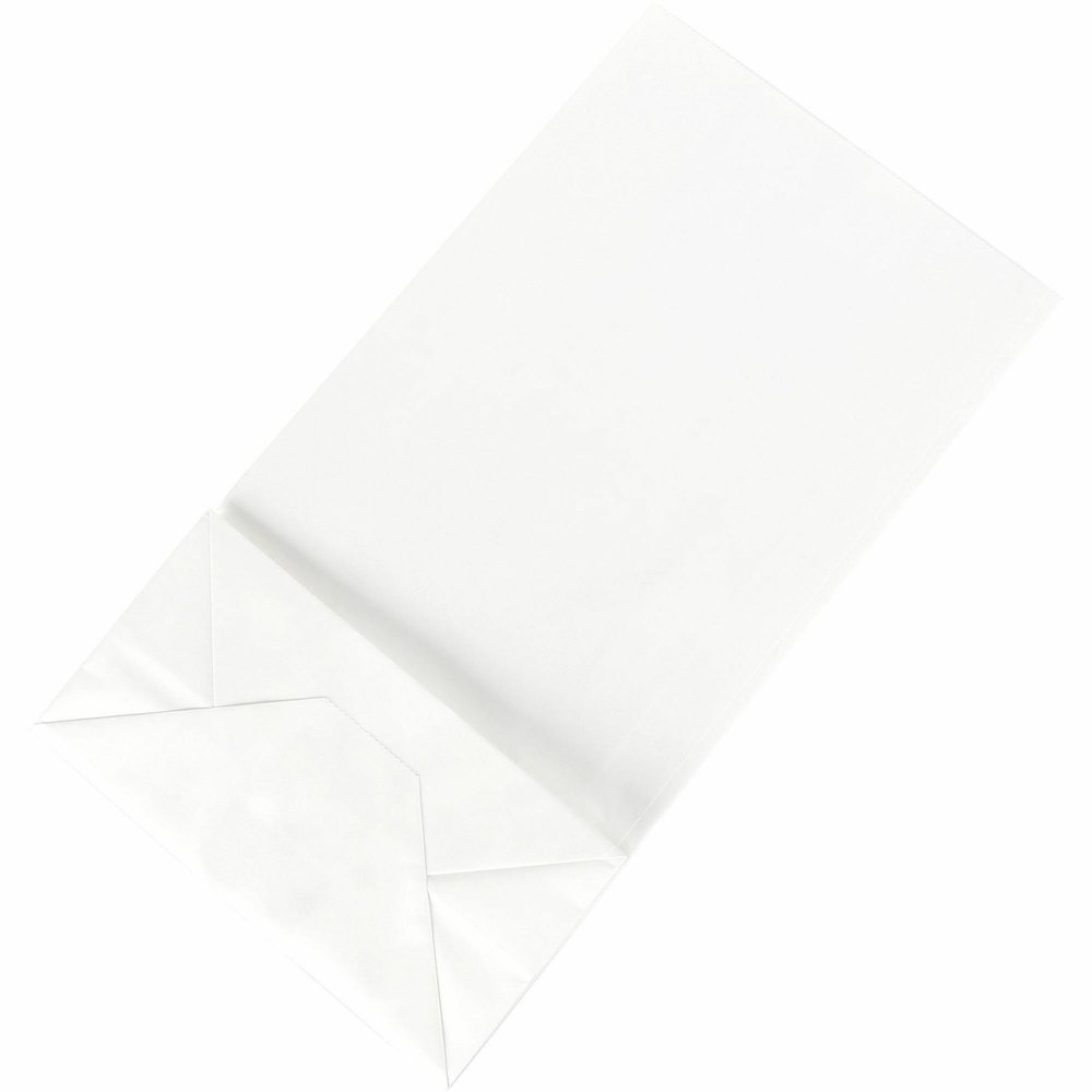 Sparco White Kraft Paper Bags - 11" Length x 6" Width - White - Paper - 100 / Pack. Picture 5