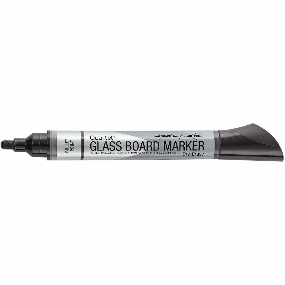 Quartet Premium Dry-Erase Markers for Glass Boards - Erasable - Black Ink - 1 Dozen. Picture 6